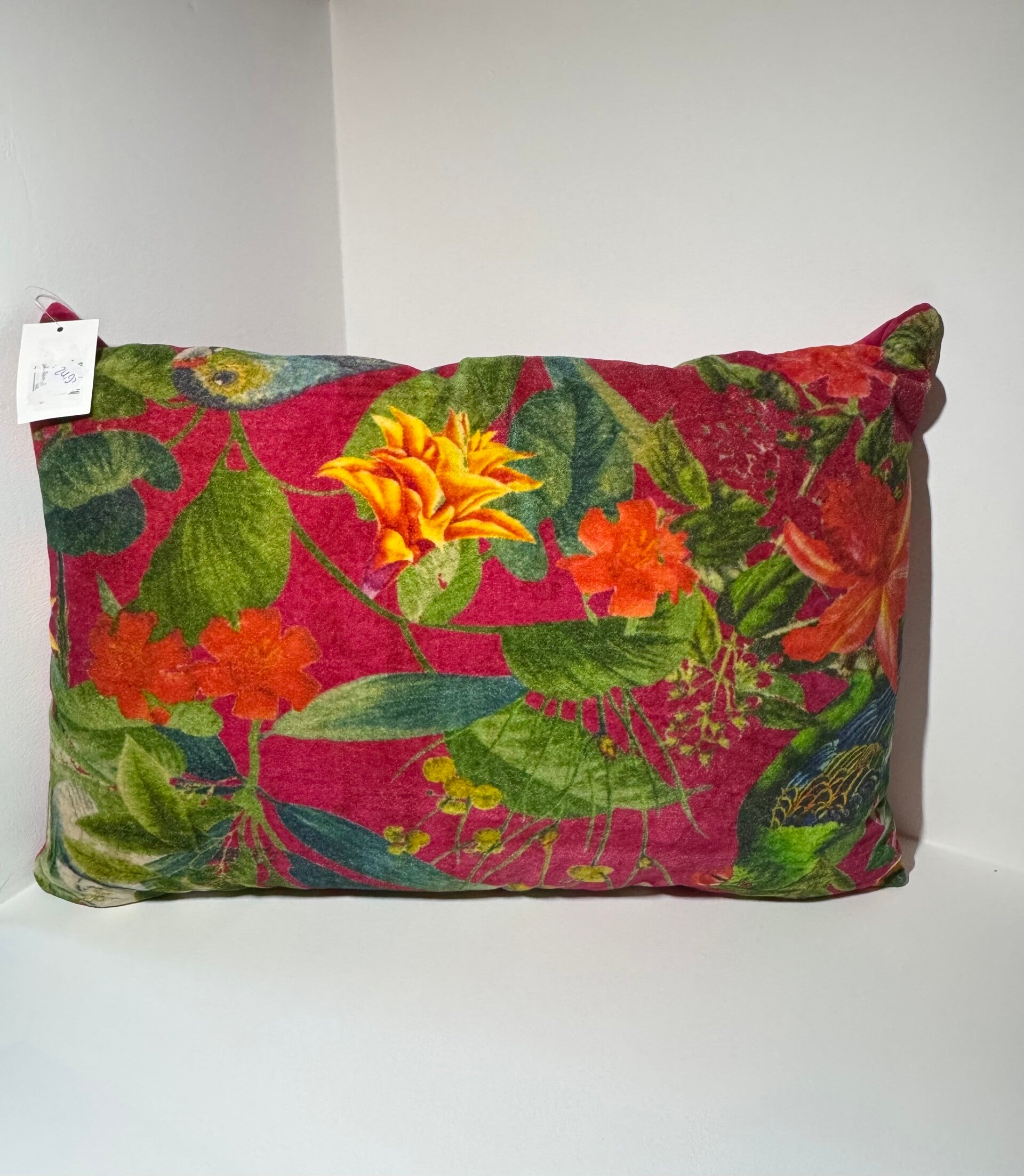 By Mooss Velours Bloemen kussen