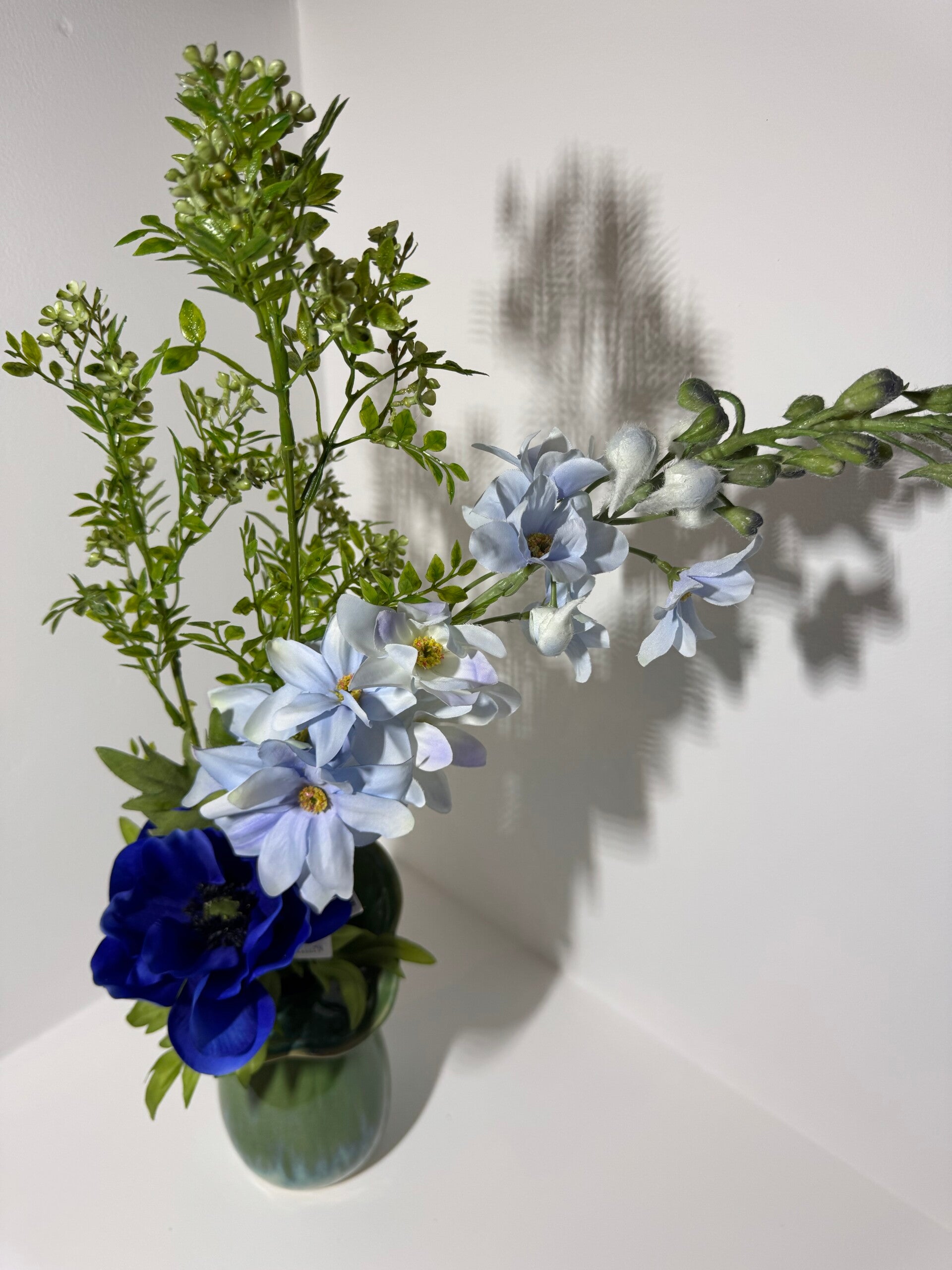 Vaas groen/blauw Light and Living maat s inclusief TOPSTUK!