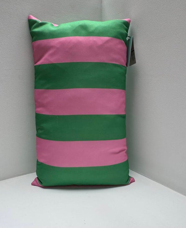 Buitenkussen 30x50 cm groen roze
