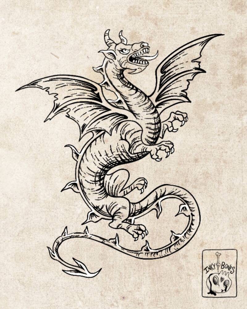 a-welsh-dragon-inspired tattoo design