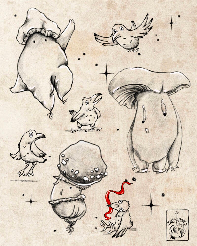 whimsical fantasy character tattoo designs