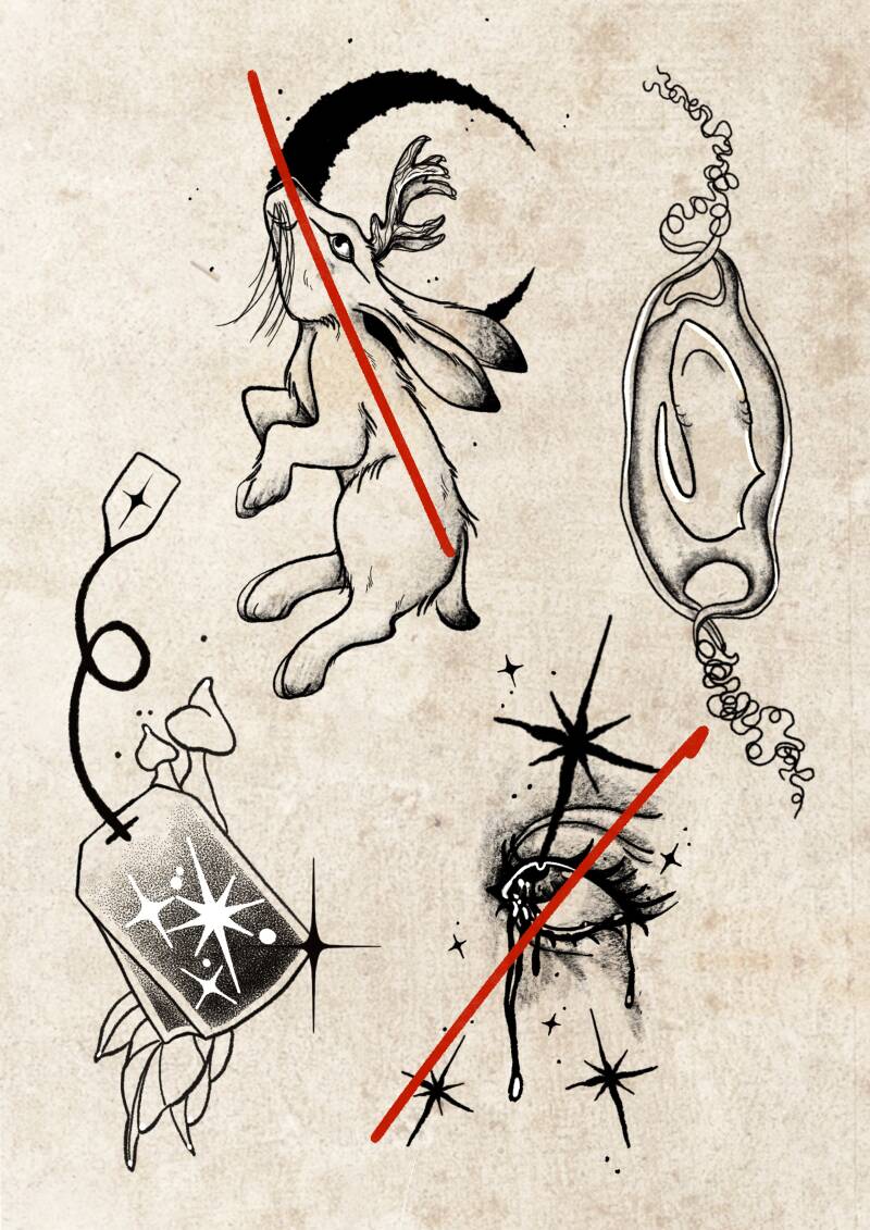 Blackwork tattoo designs