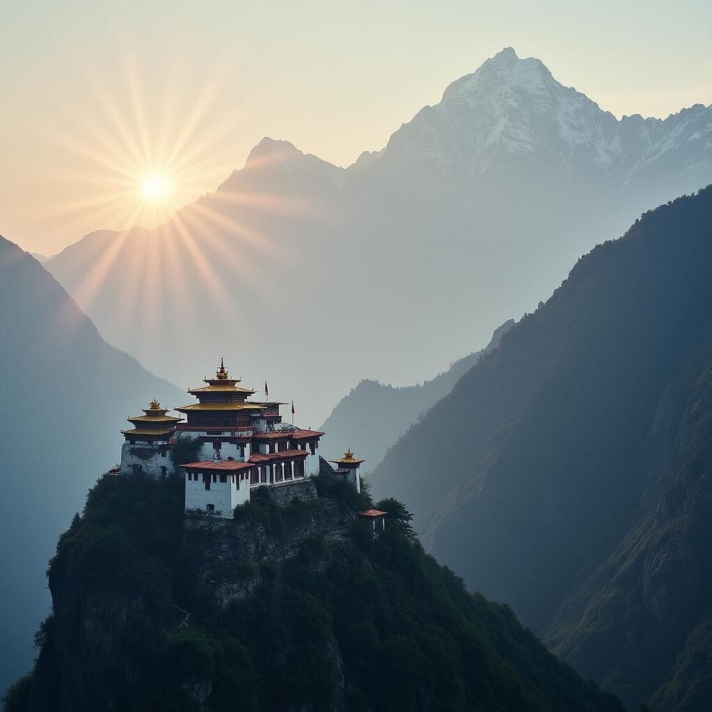 Chaman entouré d’animaux de pouvoir dans la forêt