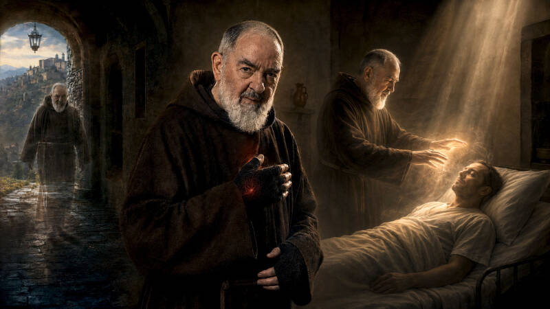 Padre Pio entre stigmates, bilocation et guérison mystique d’un malade