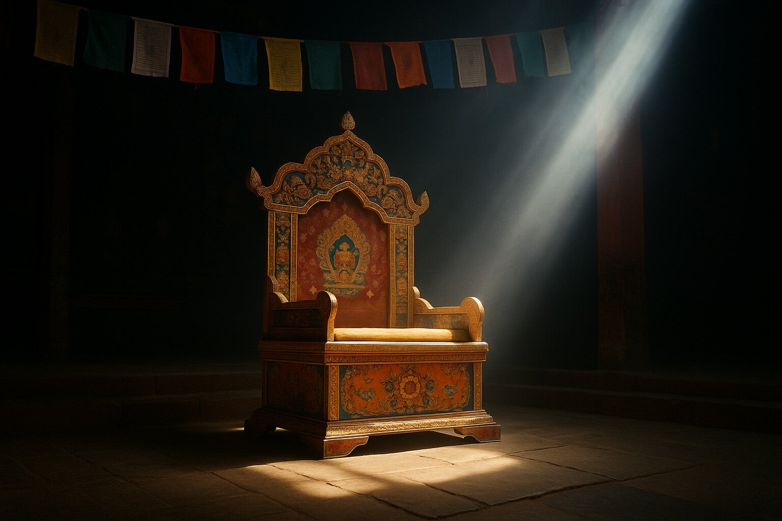 Dans une forêt obscur un voyant appel un oiseau de lumière