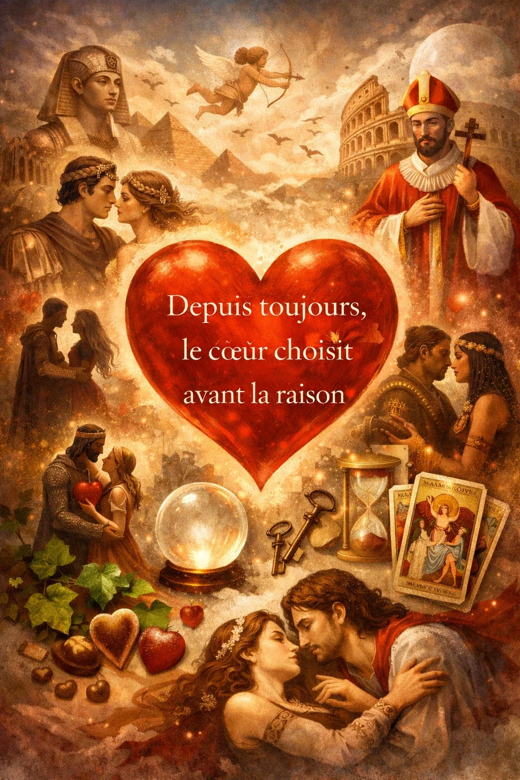 "Origine du cœur symbole de l’amour, histoire antique et spirituelle"
