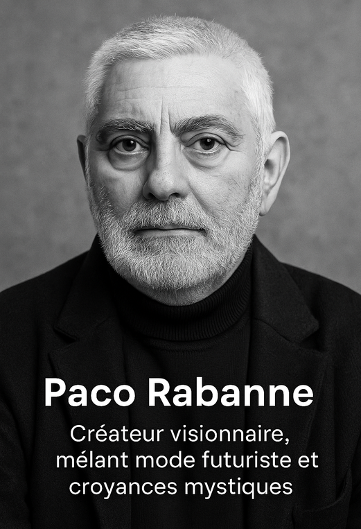 Portrait de Paco Rabanne, créateur de mode et visionnaire mystique
