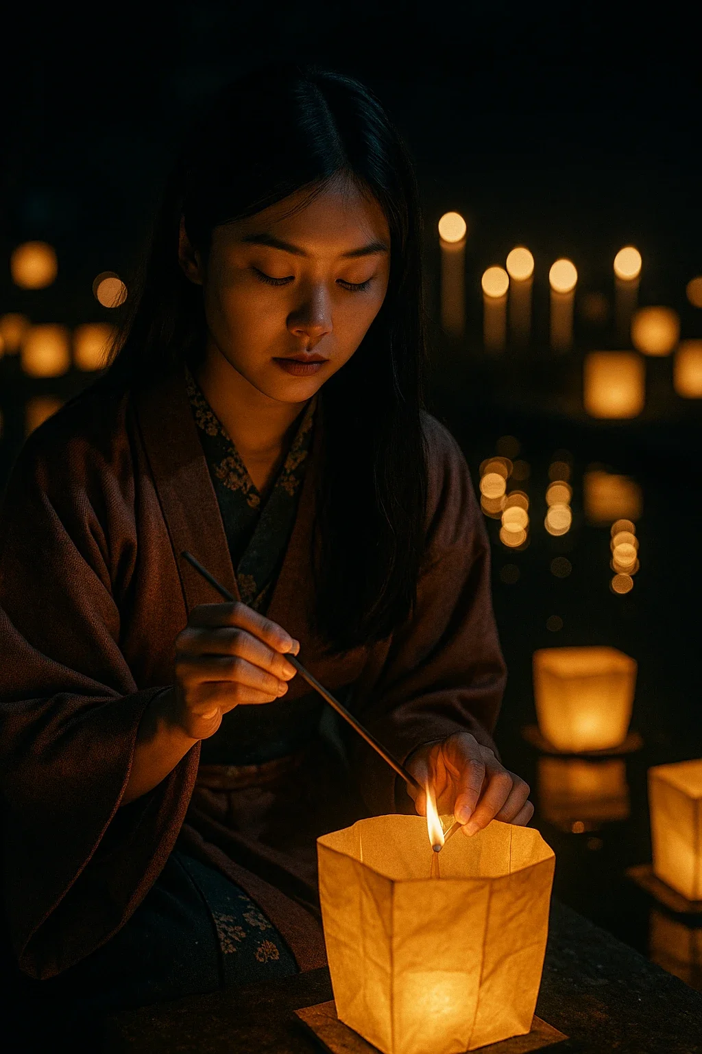 Lumière des lanternes : hommage aux âmes en Asie