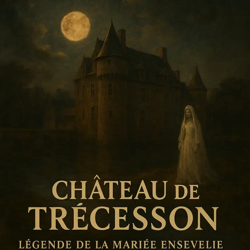Château de Trécesson sous la lune, apparition de la mariée