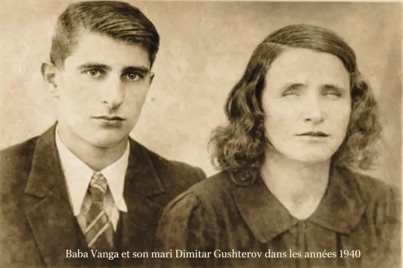 Baba Vanga et son mari Dimitar Gushterov années 1940