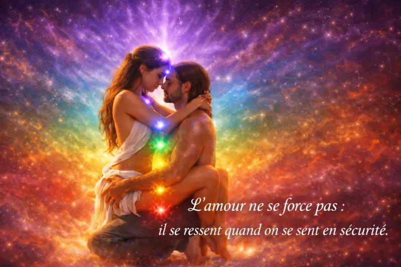 Couple en harmonie, amour et connexion émotionnelle
