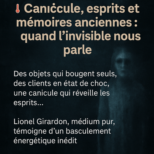 "Silhouette spectrale d'une jeune fille dans une ambiance sombre et surnaturelle, illustration d'un phénomène paranormal lors d'une canicule"