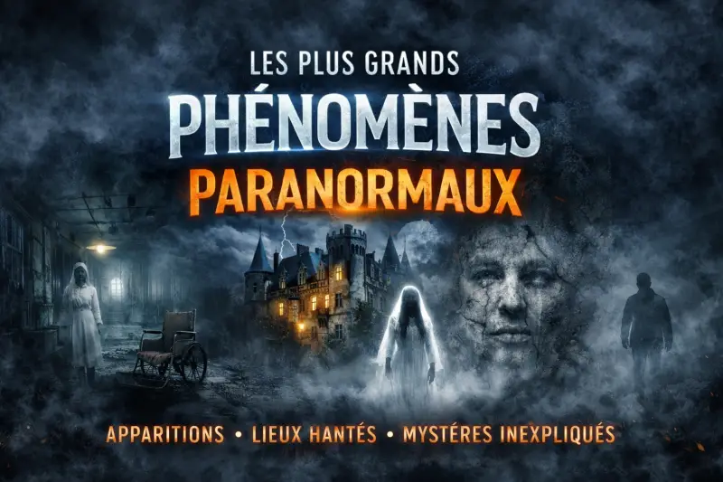 Phénomènes paranormaux célèbres : apparition fantôme, château de Fougeret, hôpital hanté et mystères inexpliqués.