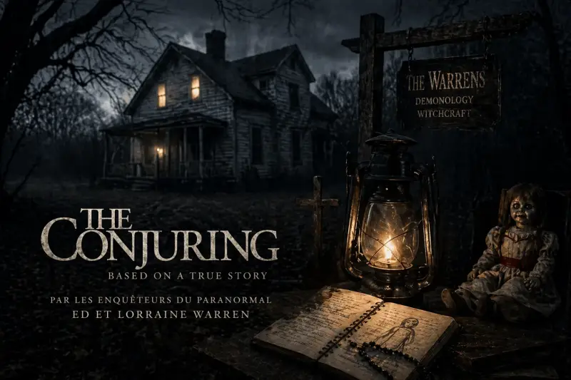"maison hantée inspirée conjuring ambiance sombre enquête paranormal warren"