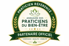 Badge partenaire officiel de l'annuaire des praticiens du bien-être