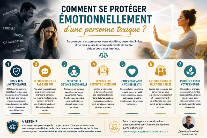 Comment se protéger émotionnellement d’une personne toxique : poser des limites, prendre de la distance et préserver son équilibre