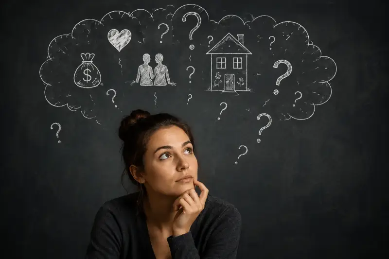Questionnements sur l'avenir, les choix de vie et l'interprétation en voyance