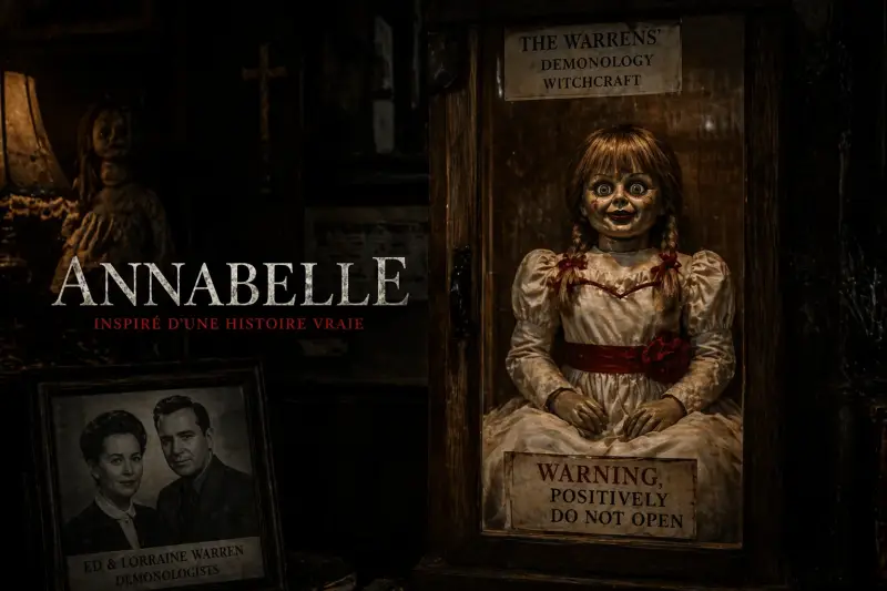 "poupee hantee type annabelle vitrine paranormal enquete warren"