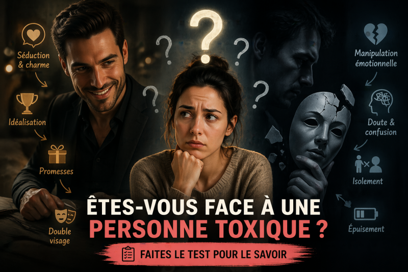 "test personne toxique pervers narcissique doute manipulation relation"