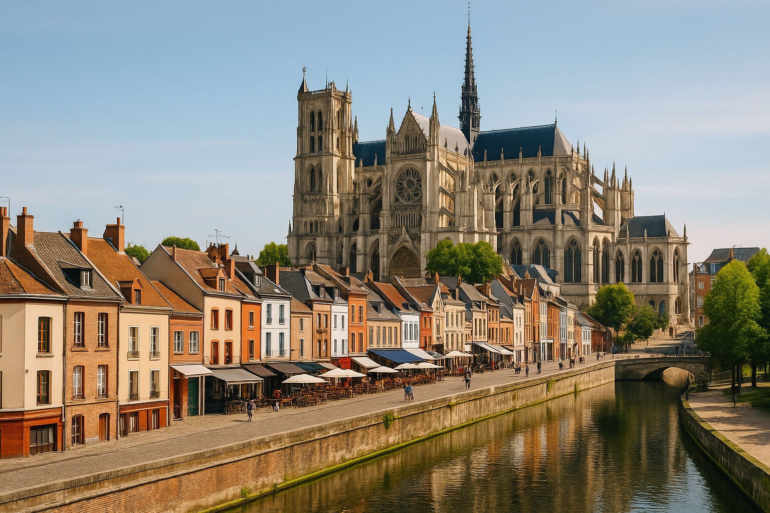 Voyance à Amiens – Une vue sur la cathédrale et le centre-ville