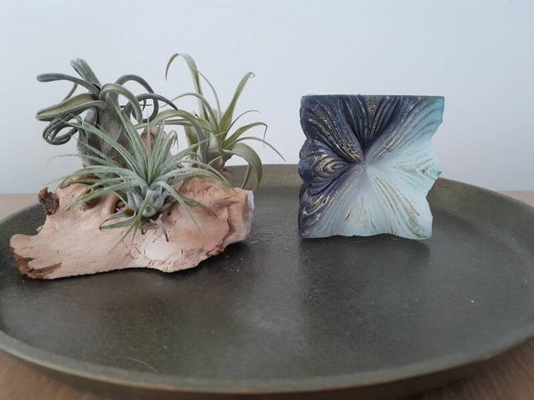 kaars kubus twee kleurig