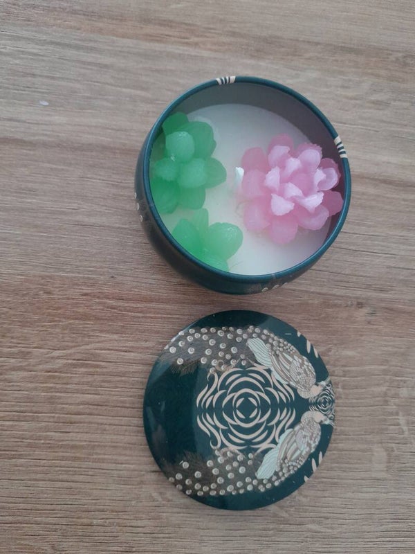 Kaars blik, pauw groen, diverse varianten