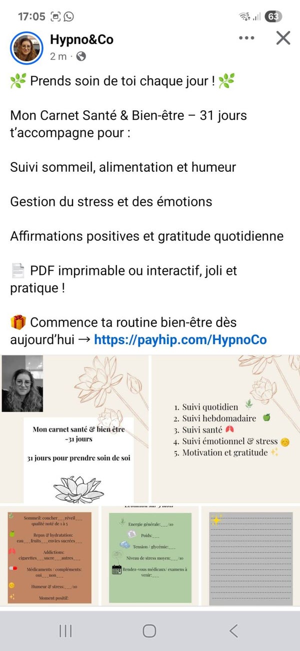 Mon carnet santé & Bien-être