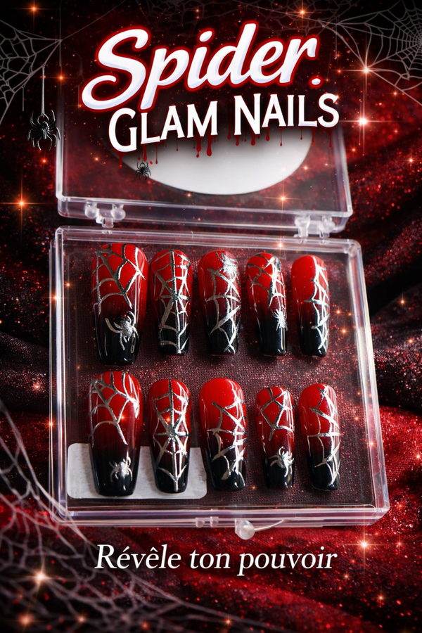 Spider glam Nails