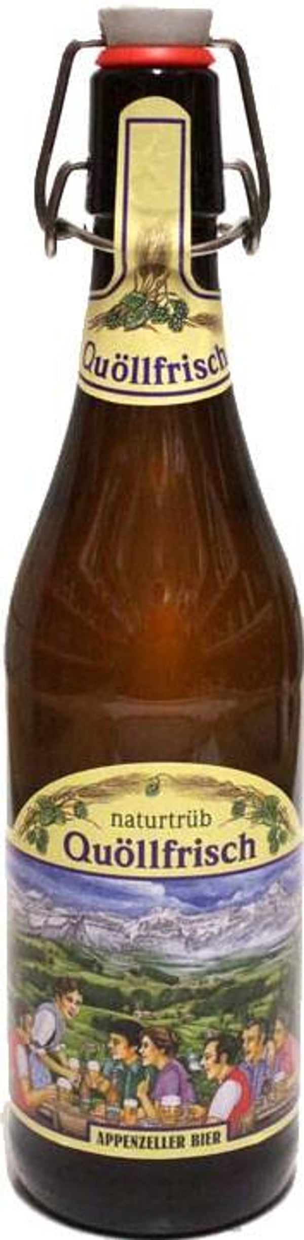 Quöllfrisch naturtrüeb Bügel 50cl MW Harassen mit Alkohol