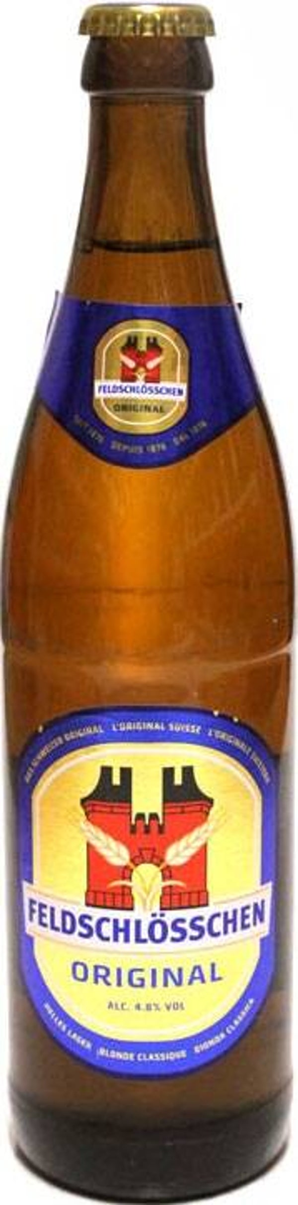 Feldschlösschen Lager hell 50cl MW Harassen mit Alkohol
