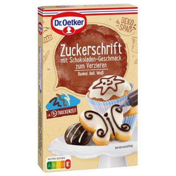 Dr.Oetker Zuckerschrift mit Schokoladen- Geschnmack 75gr