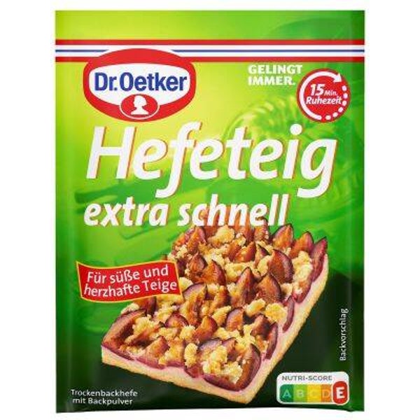 Dr.Oetker Hefeteig extra schnell 52gr