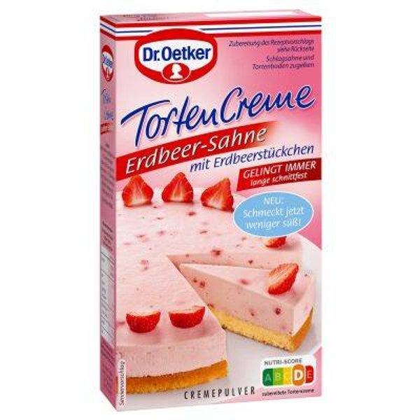 Erdbeer-Sahne Tortencreme 100g