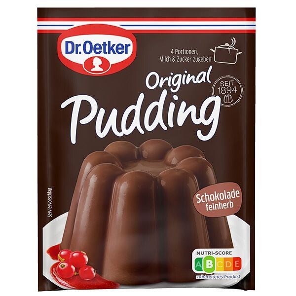 Original Pudding Schokolade feinherb 2er 96g