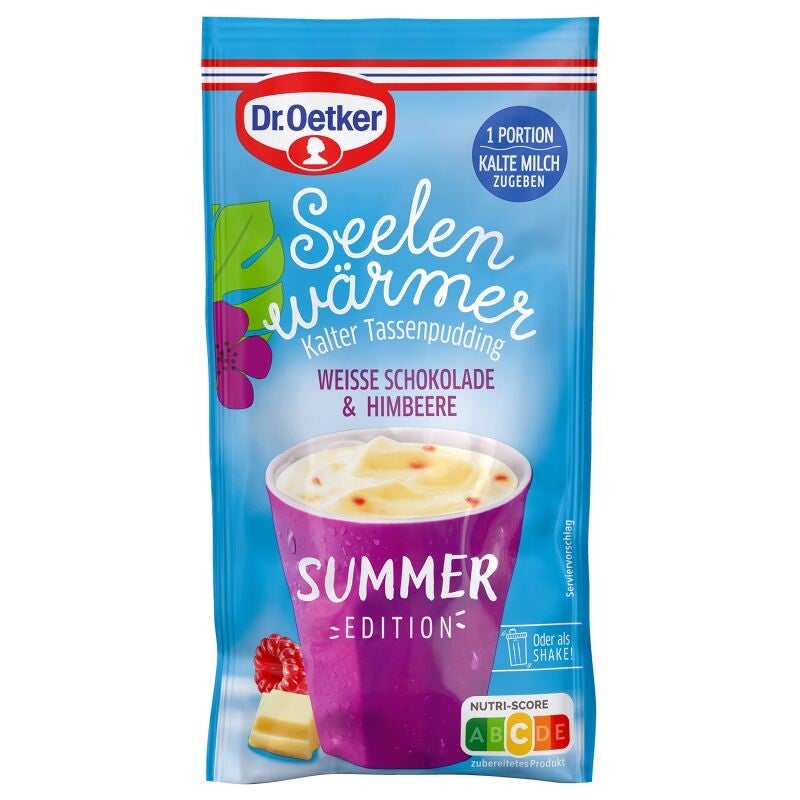 Seelenwärmer Weisse Schokolade + Himbeere 42g