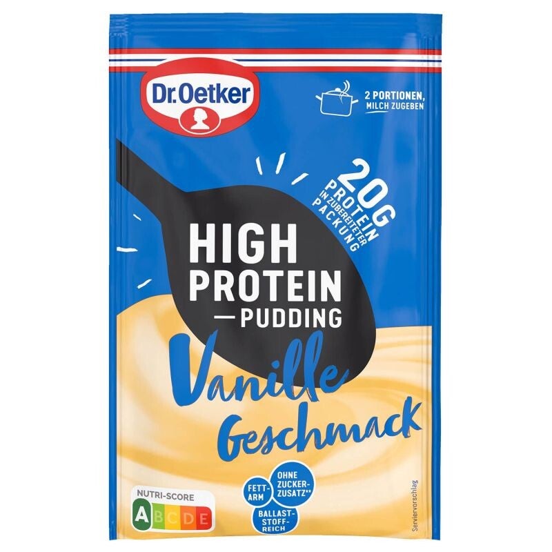 High Protein Pudding-Pulver Vanille Geschmack 55g
