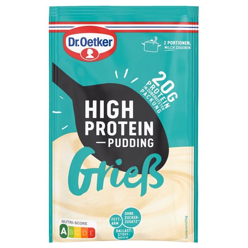 High Protein Pudding-Pulver Gries 65g