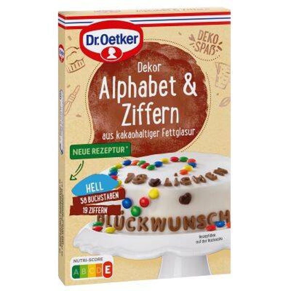 DrOetker Dekor Alphabet + Ziffern 58gr