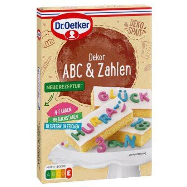 Dr.Oetker Dekor ABC + Zahlen 58gr