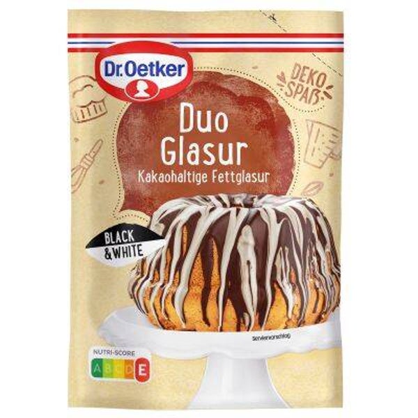 Dr.Oetker Duo Glasur Black + White 125gr