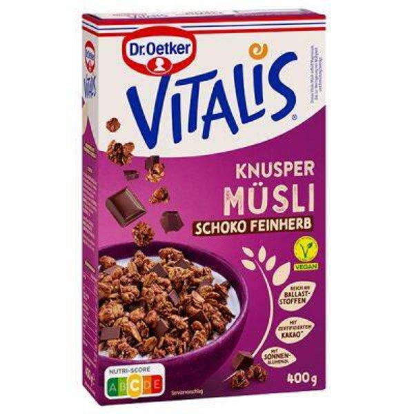 Vitalis Knuspermüelsli Schoko feinherb 400g