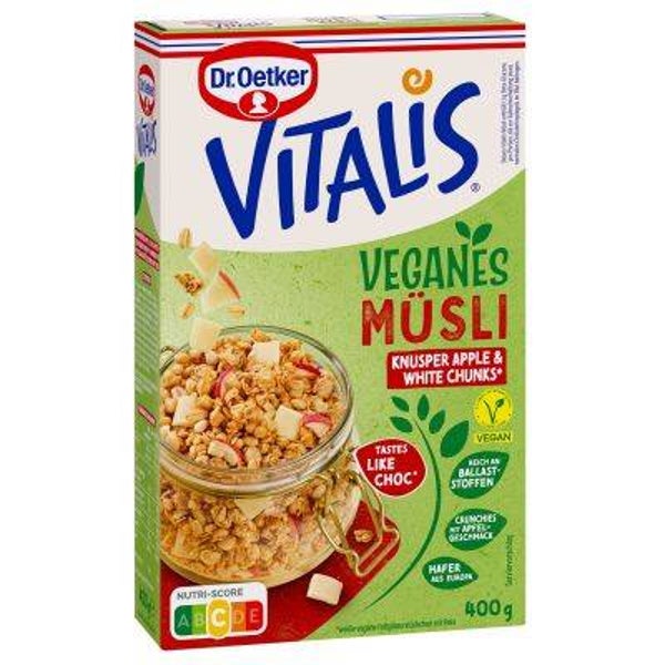 Vitalis Vegan Knusper Apple White Chunks 400g