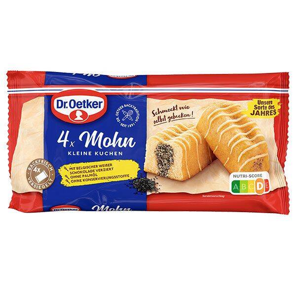 kleiner Kuchen 4er Mohn 140g