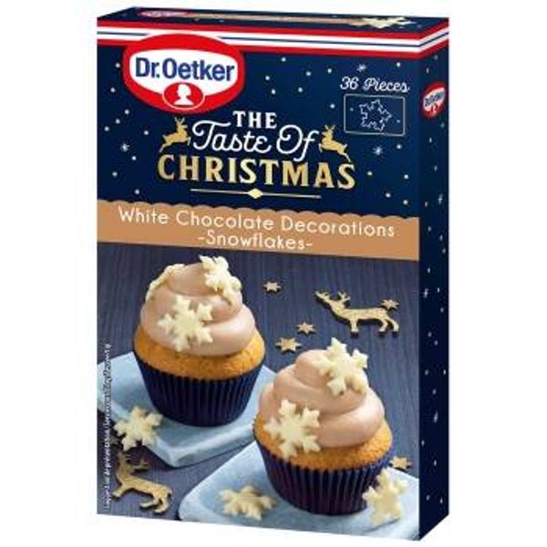 White Chocolate Decoration Weinachten