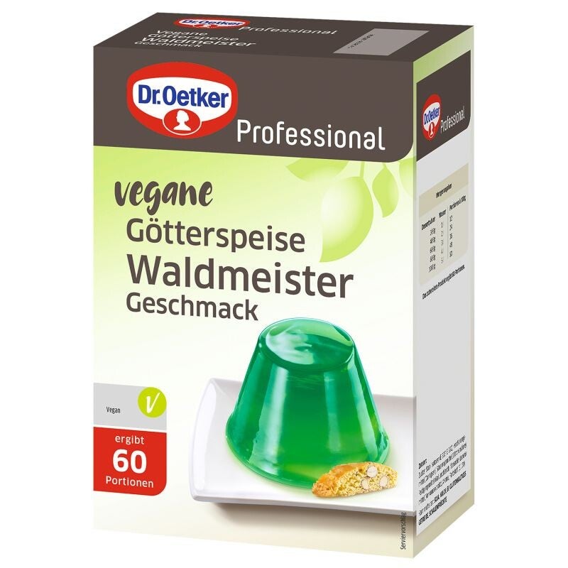 Vegane Götterspeise Waldmeister-Geschmack 1000g