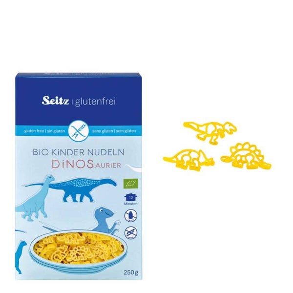 Bio Kinder Nudeln Dinosaurier Glutenfrei 500g