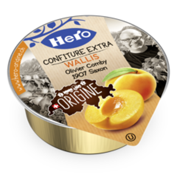 Hero Origine Aprikosenkonfitüre Portionen