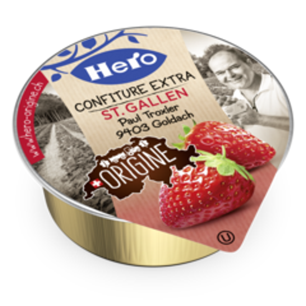 Hero Origine Himbeerkonfitüre Portionen