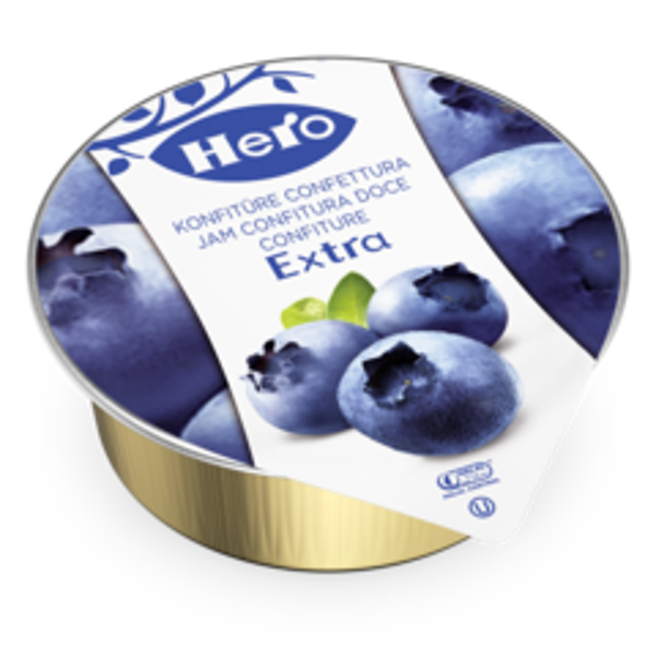Hero Konfitüre Extra Heidelbeeren Portionen