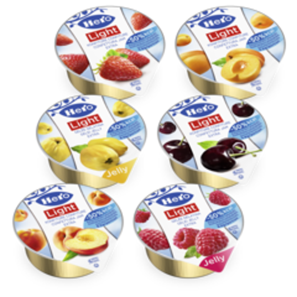 Hero Konfitüre Portionen Light assortiert 25g